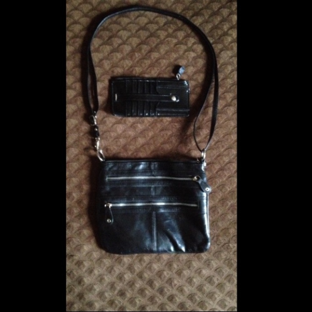 🌺🌺2for1-Shiny black purse and wallet